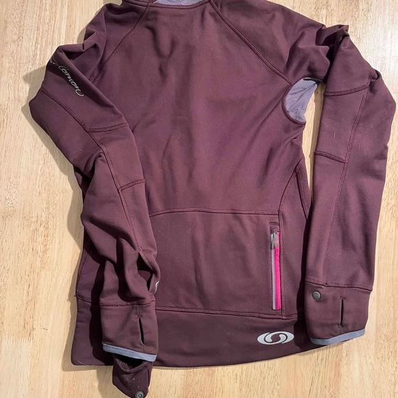 Half zip hooded technical fleece hoodie light warm Running - Picture 2 of 6